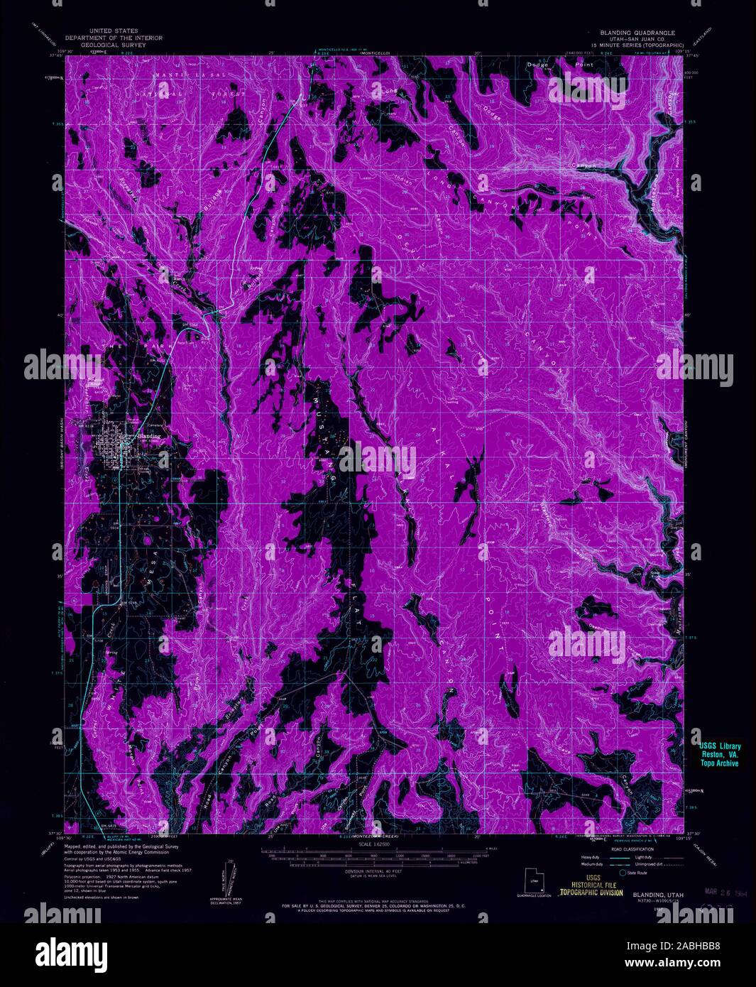Map of blanding hires stock photography and images Alamy