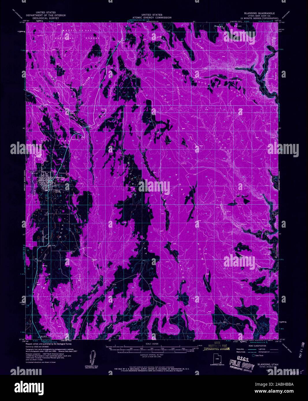 Map of blanding hires stock photography and images Alamy