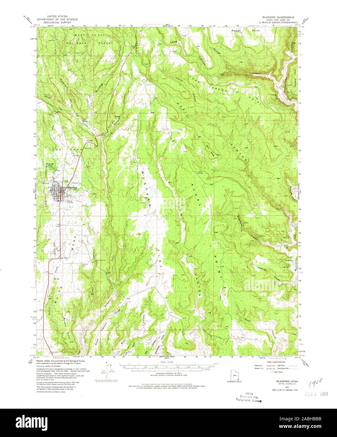 Blanding map Cut Out Stock Images & Pictures Alamy