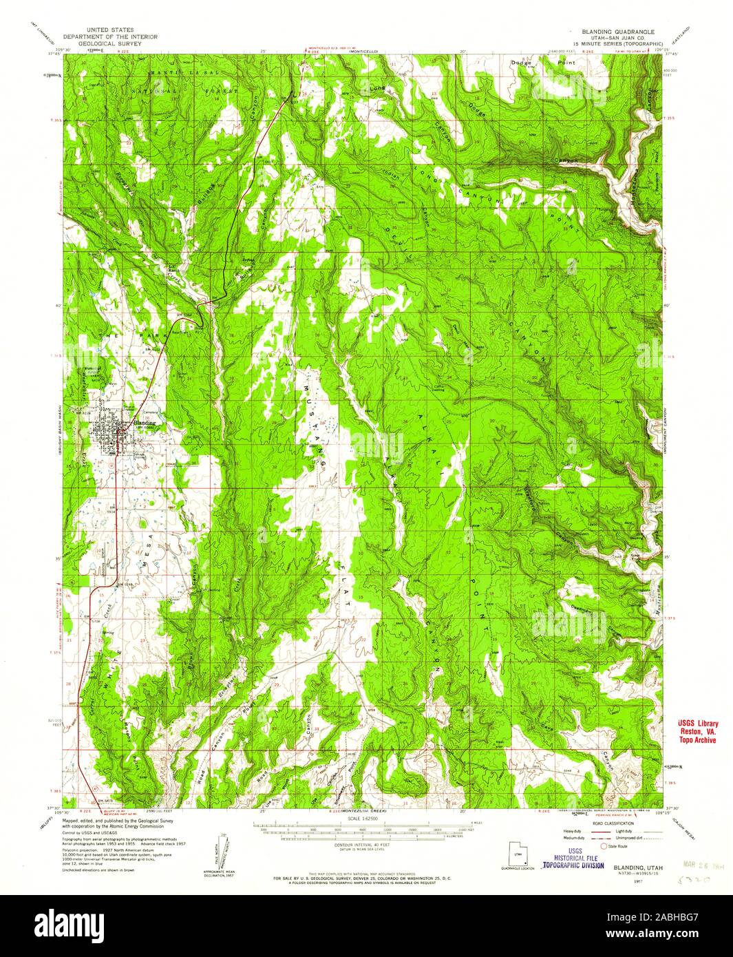 Blanding map Cut Out Stock Images & Pictures Alamy