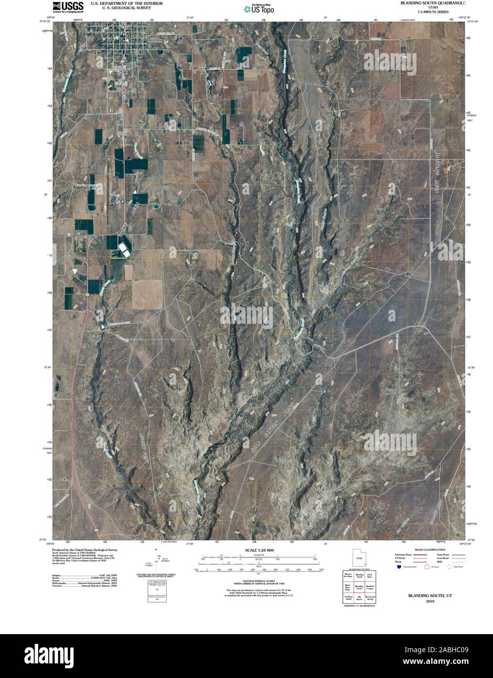 Blanding map Cut Out Stock Images & Pictures Alamy