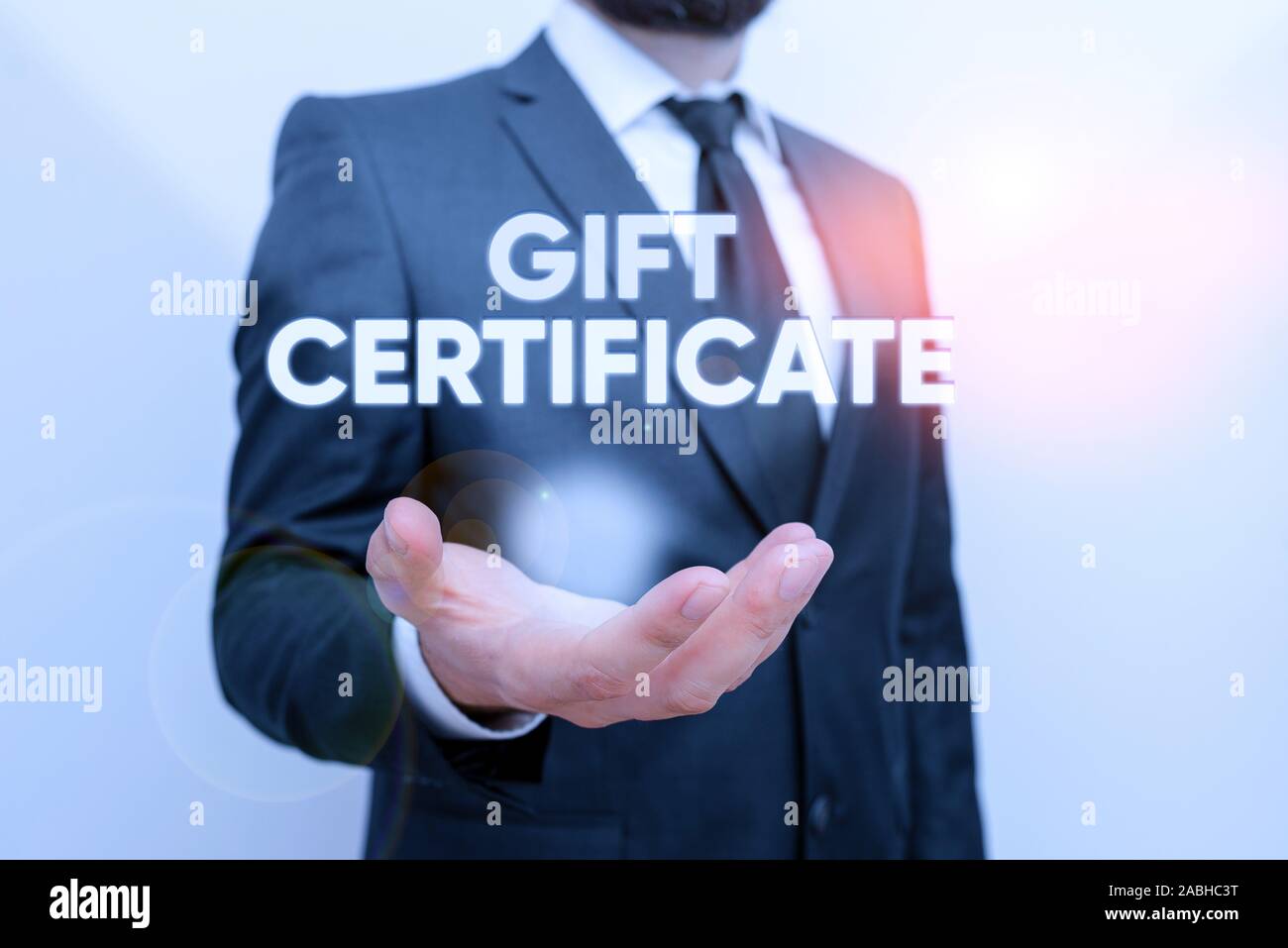 Conceptual hand writing showing Gift Certificate. Concept meaning