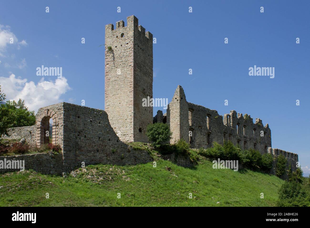 Castello di Belfort in trentino - Belfort castle in trentino italy Stock Photo