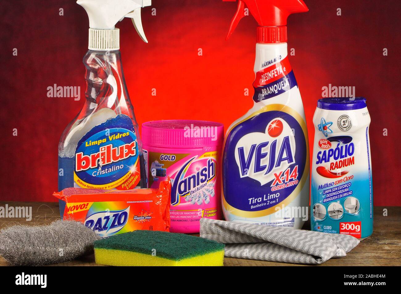 House cleaning material Stock Photo Alamy
