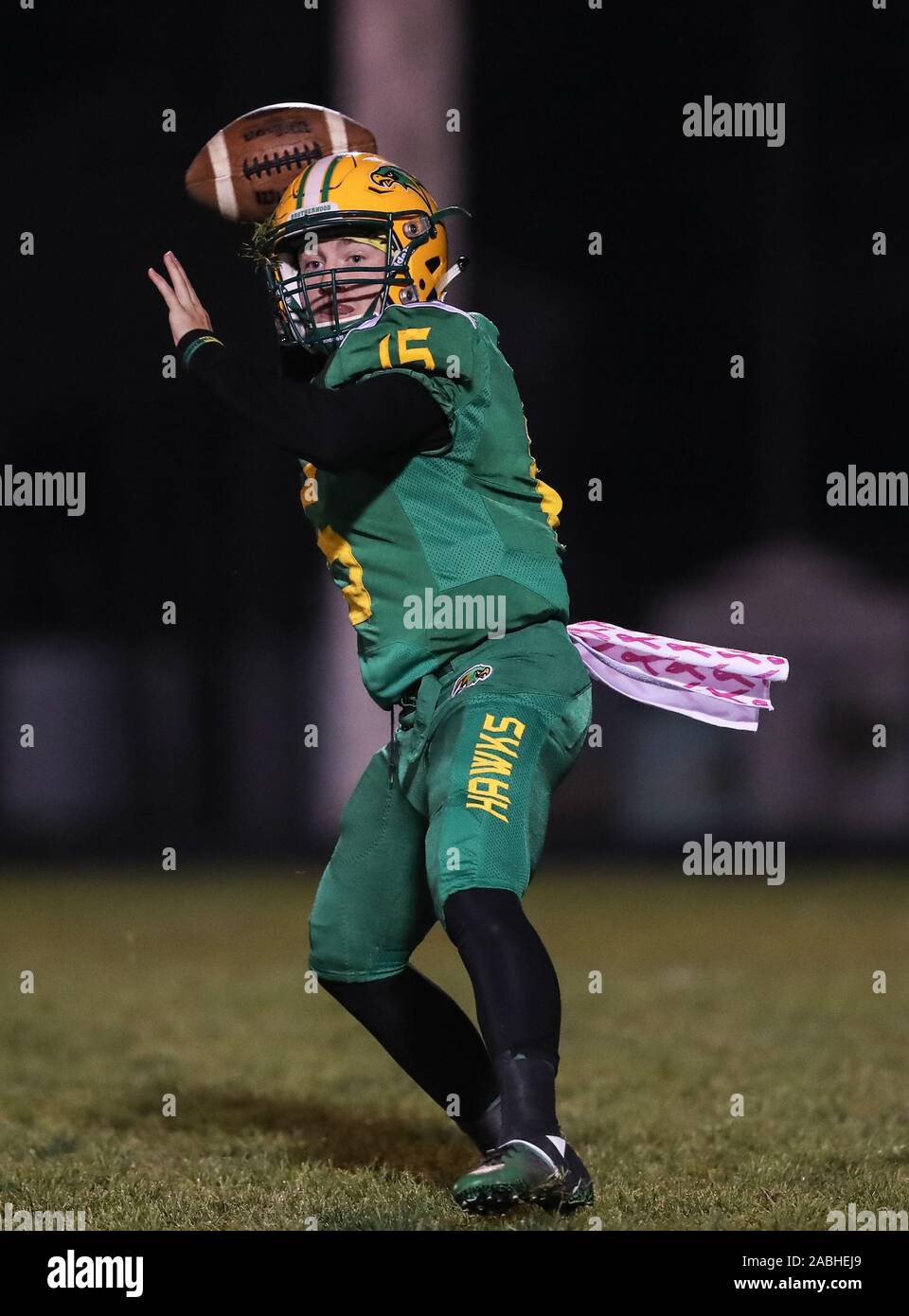Football action with West Valley High School (Spokane Valley vs