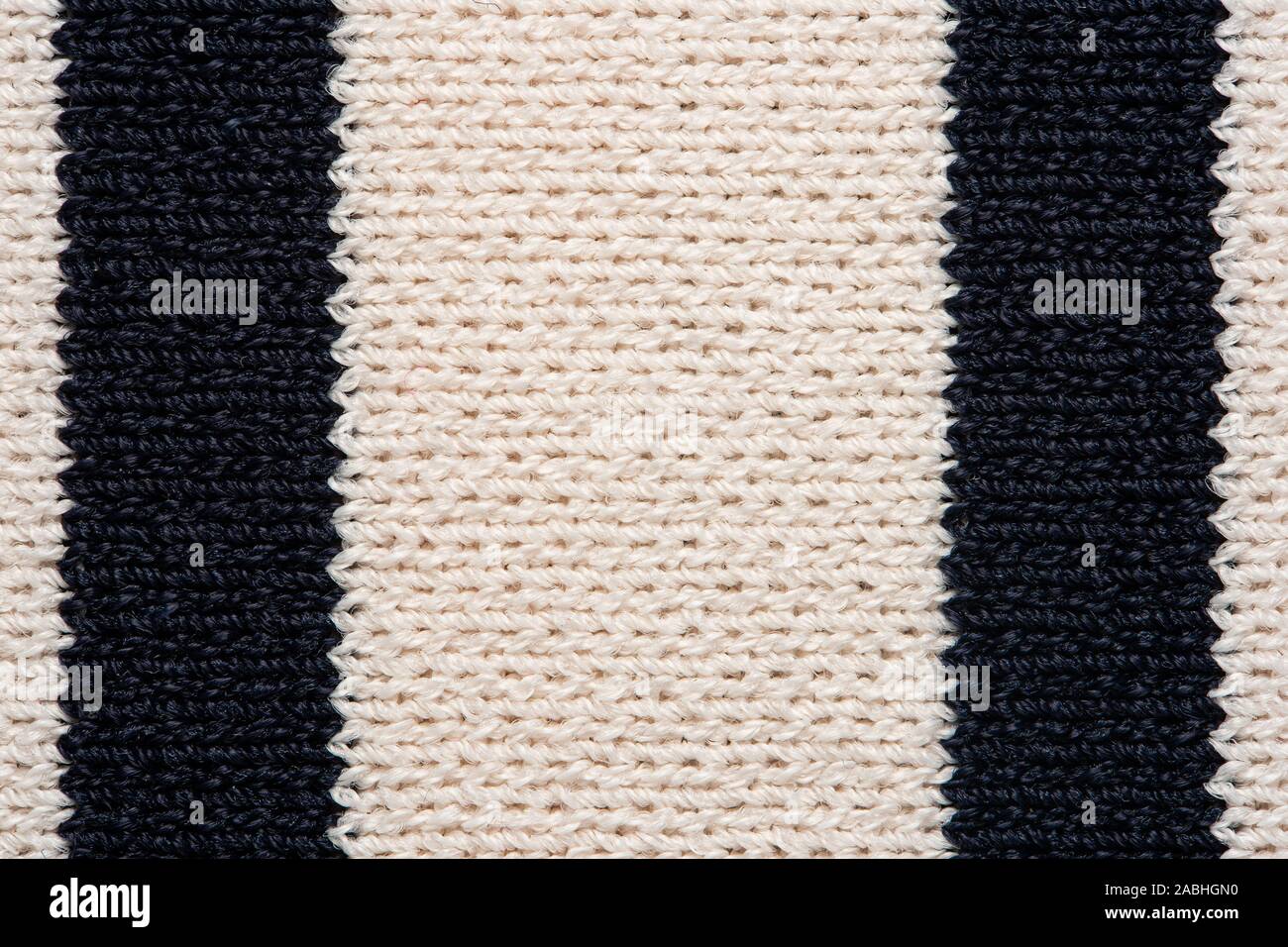 Striped Knit Fabric Texture Background Stock Photo