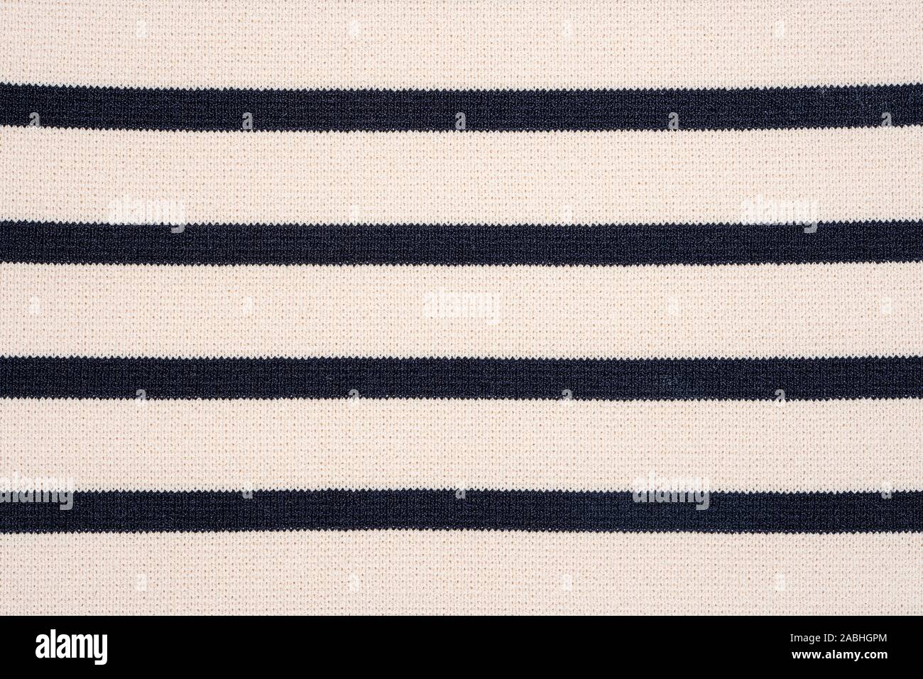 Striped Knit Fabric Texture Background Stock Photo