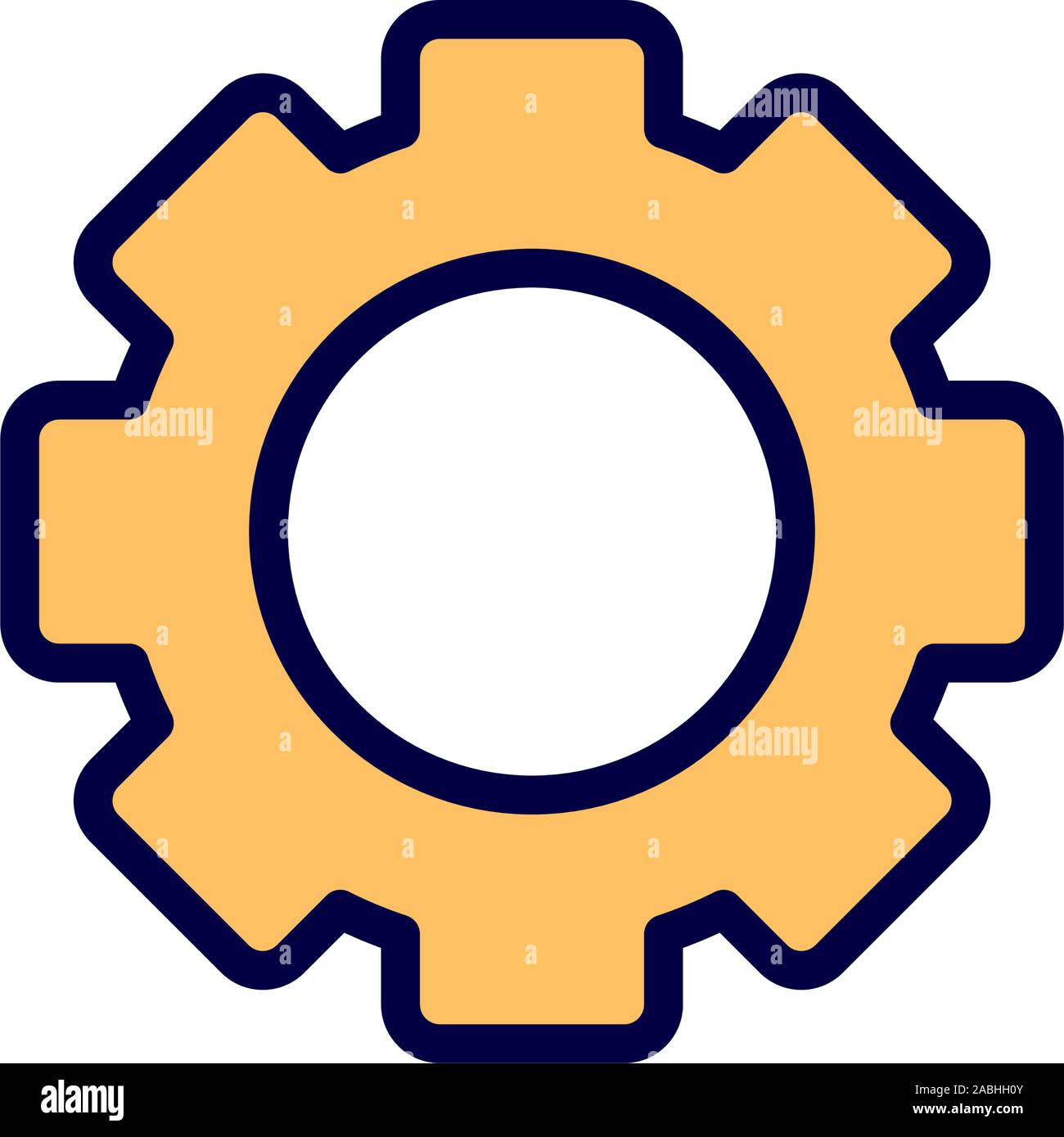 setting gear work learning online icon vector illustration Stock Vector ...