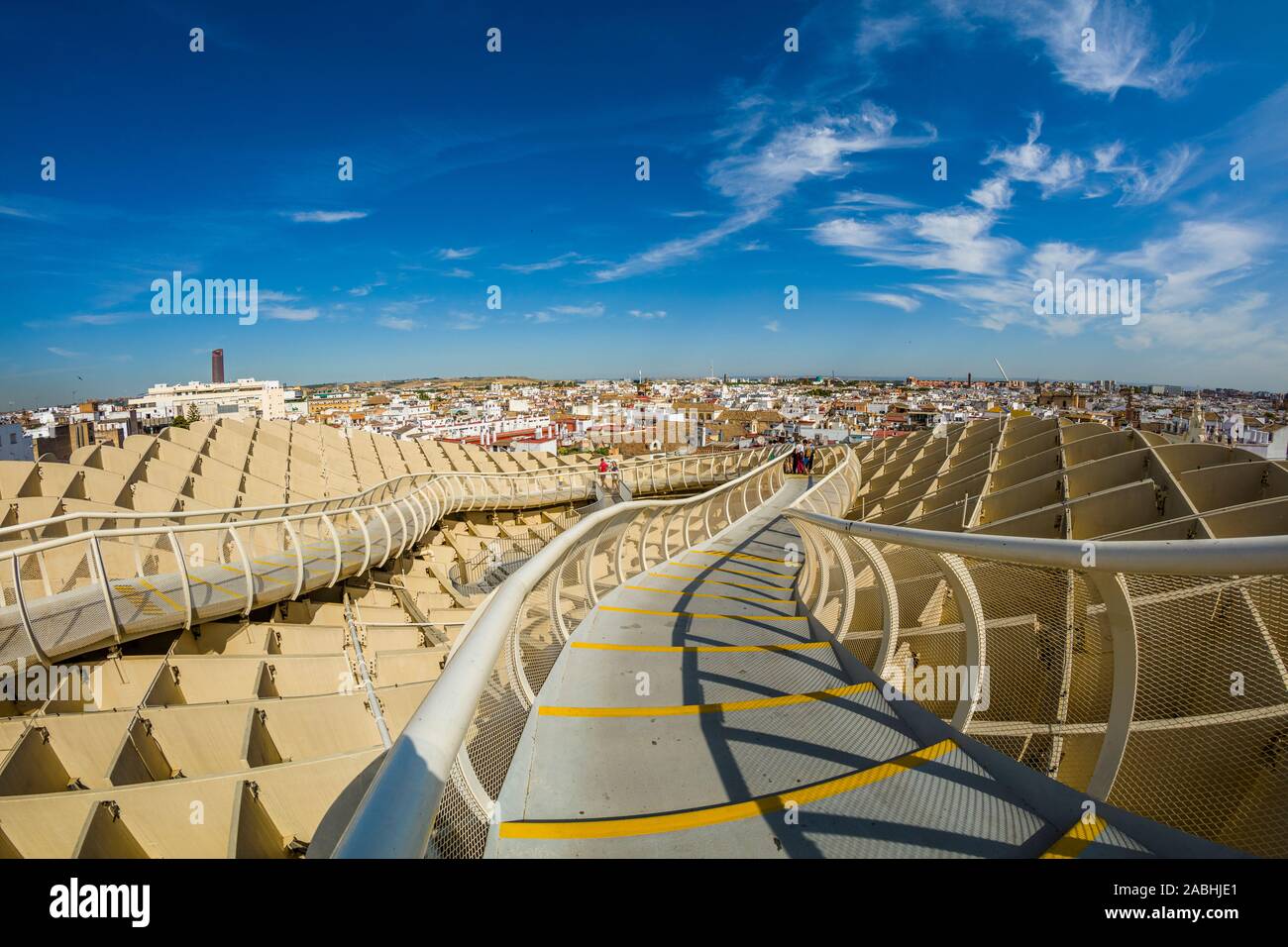 Mettopol Parasol or Incarnacion’s Mushrooms a wooden structure in La Encarnacion square in Seville Spain Stock Photo