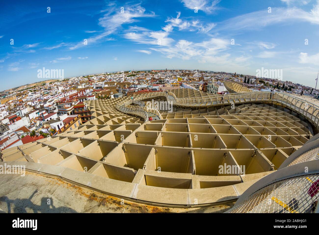 Mettopol Parasol or Incarnacion’s Mushrooms a wooden structure in La Encarnacion square in Seville Spain Stock Photo