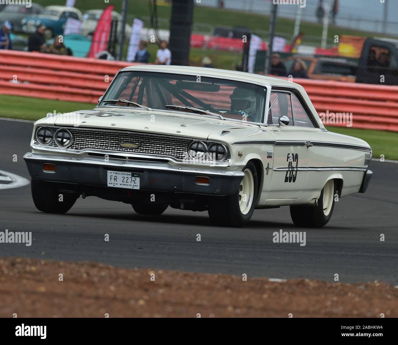 Stiq Blomqvist, Bill Shepherd, Ford Galaxie, Transatlantic Trophy for Pre '66 Touring Cars, Silverstone Classic, July 2019, Silverstone, Northamptonsh Stock Photo