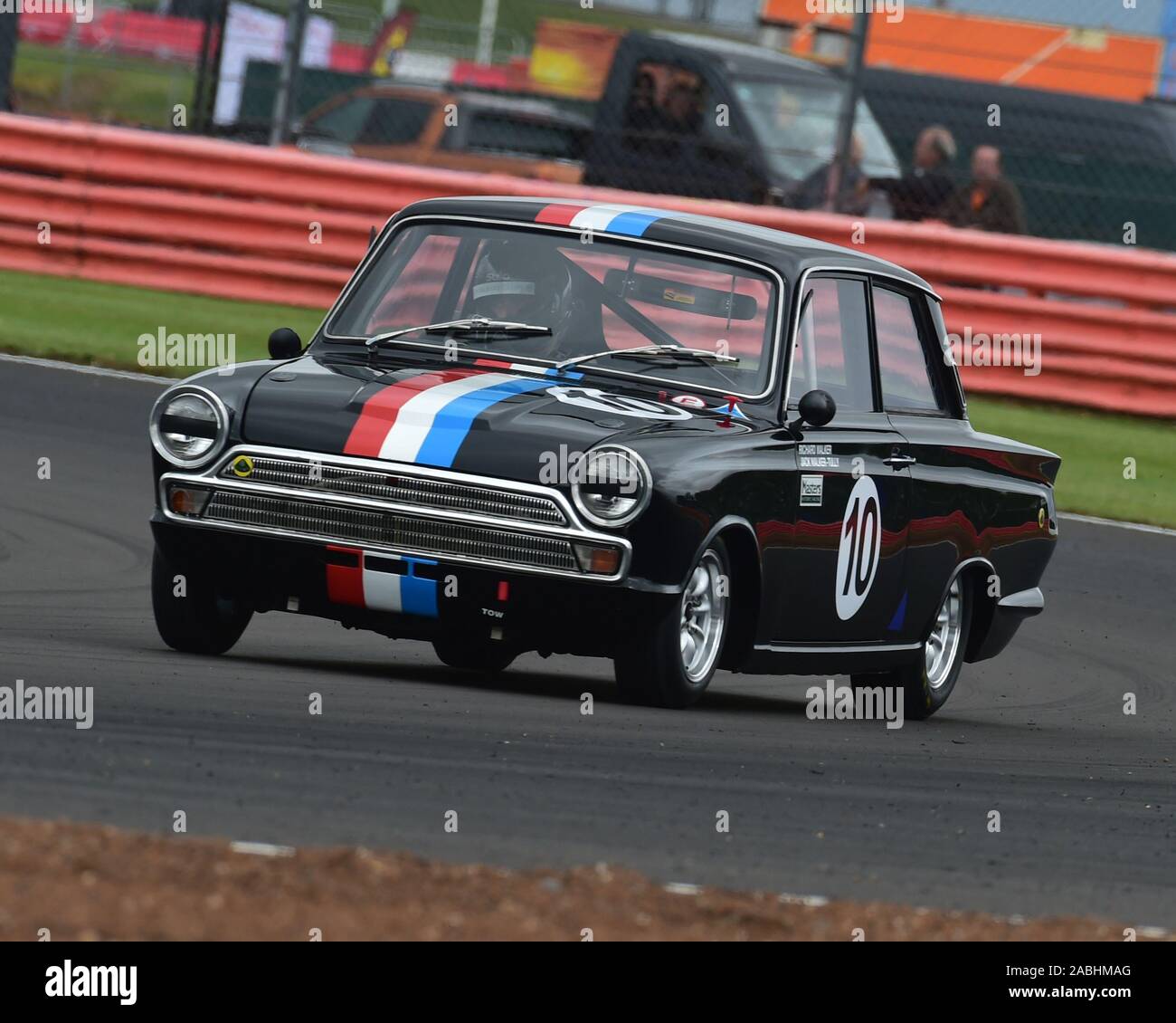 Richard Walker, James Walker-Tulley, Ford Lotus Cortina, Transatlantic Trophy for Pre '66 Touring Cars, Silverstone Classic, July 2019, Silverstone, N Stock Photo
