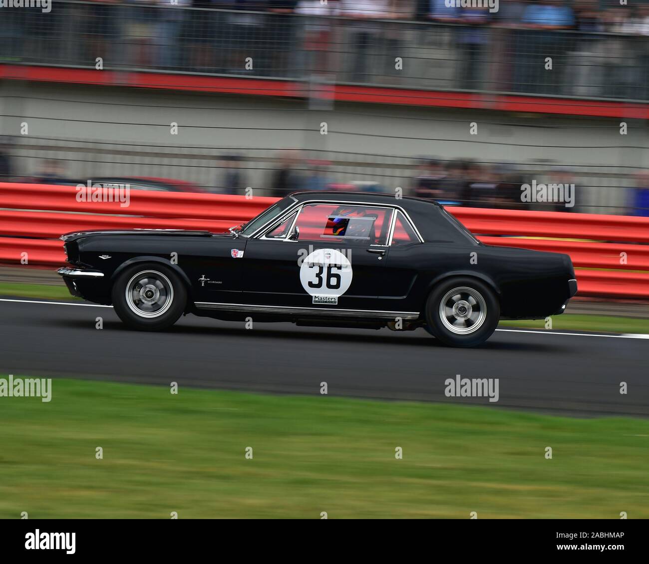 Jonathan Evans, Tom Bradshaw, Ford Mustang, Transatlantic Trophy for Pre '66 Touring Cars, Silverstone Classic, July 2019, Silverstone, Northamptonshi Stock Photo