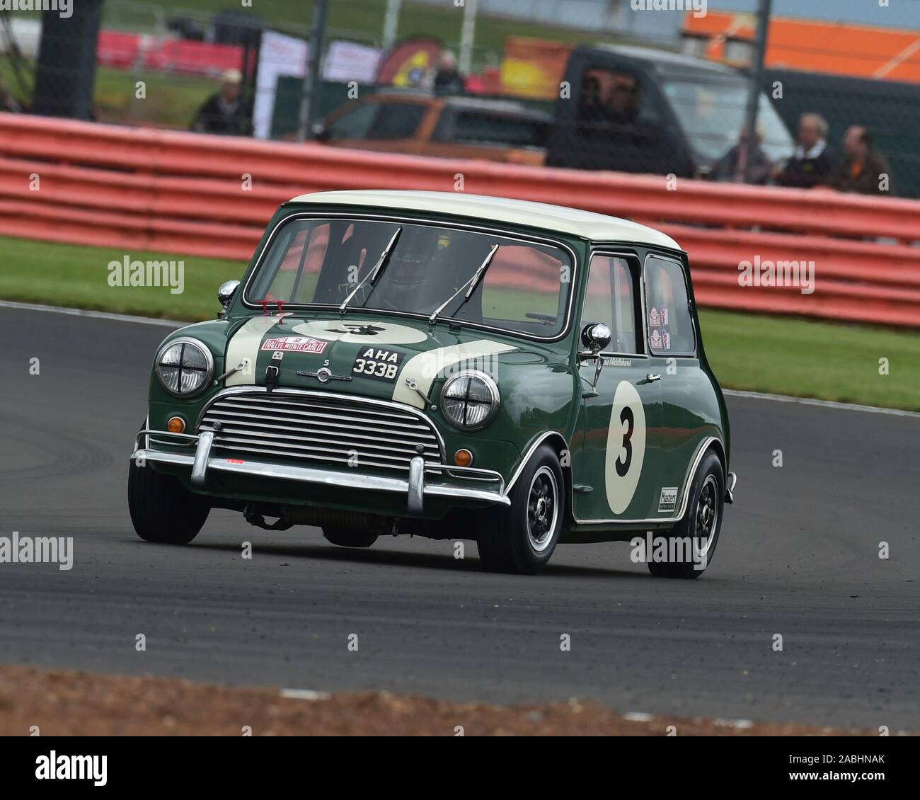 Chris Middlehurst, Morris Mini Cooper S, Transatlantic Trophy for Pre '66 Touring Cars, Silverstone Classic, July 2019, Silverstone, Northamptonshire, Stock Photo