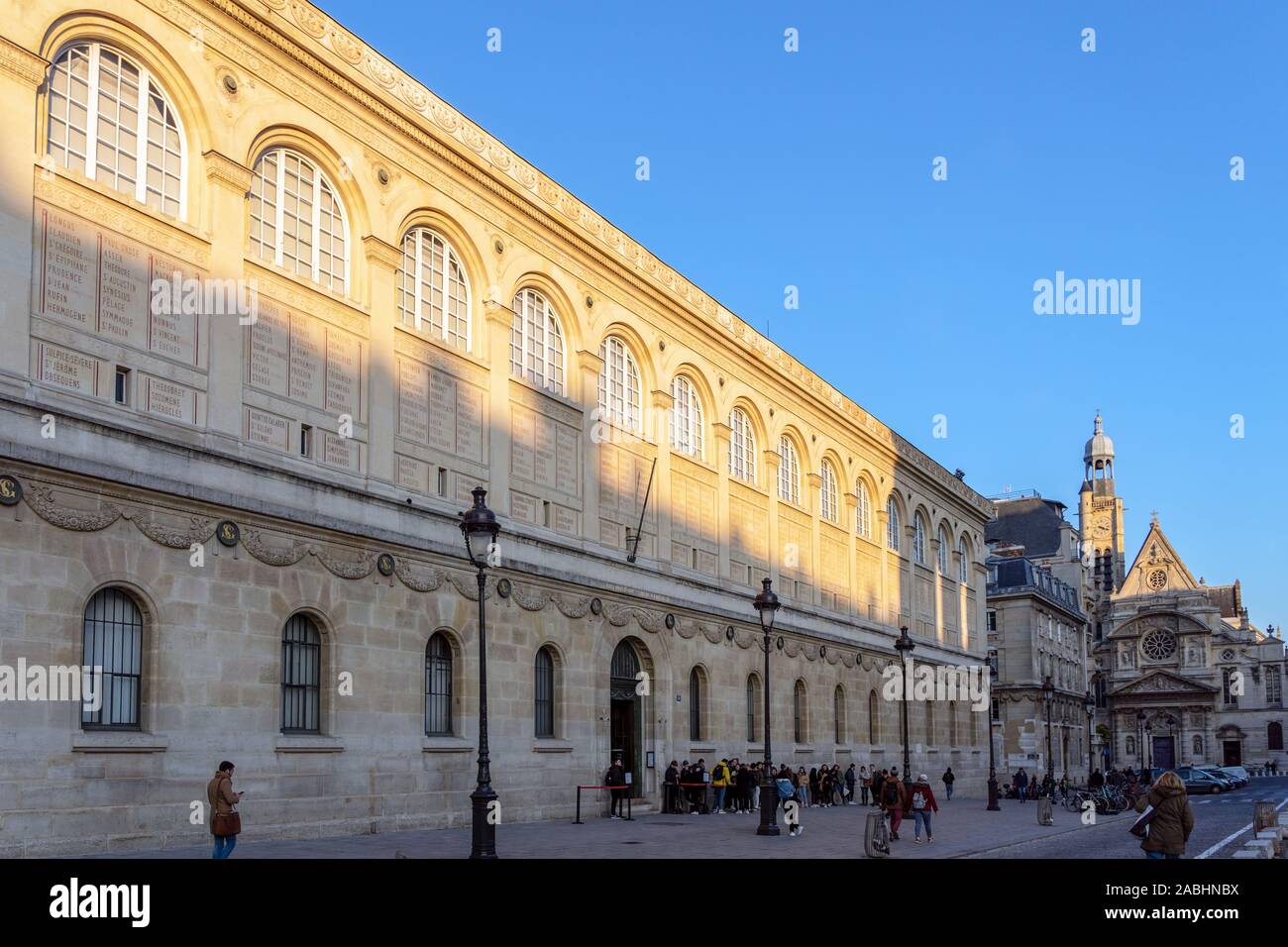 SainteGenevieve Library in Paris Stock Photo Alamy