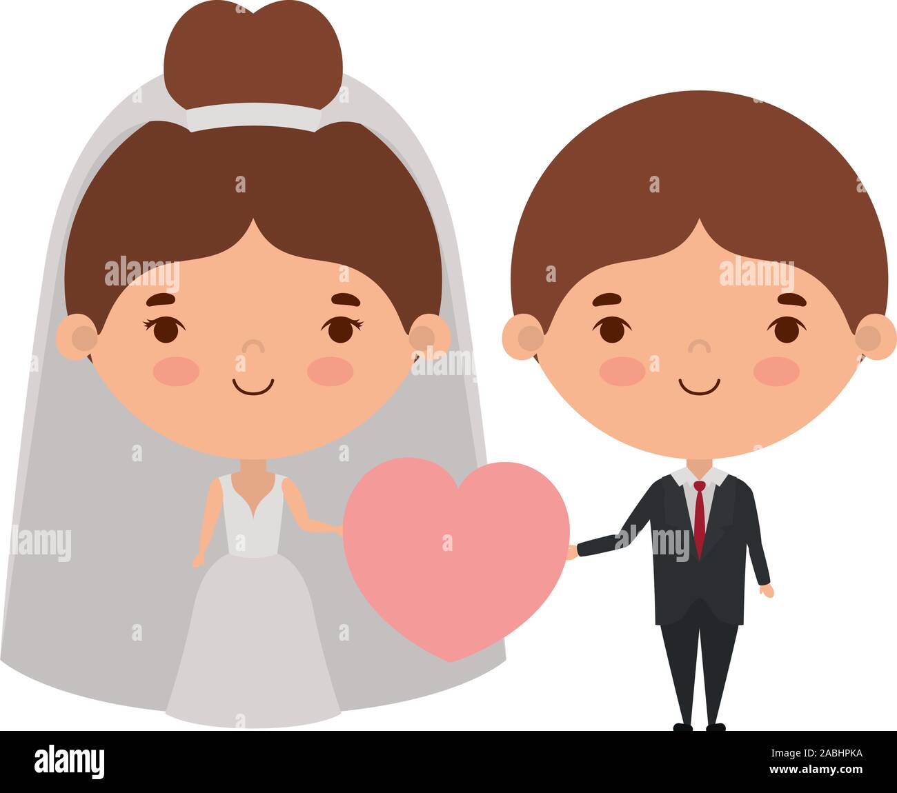Couple of bride and groom cartoon design Stock Vector Image & Art - Alamy