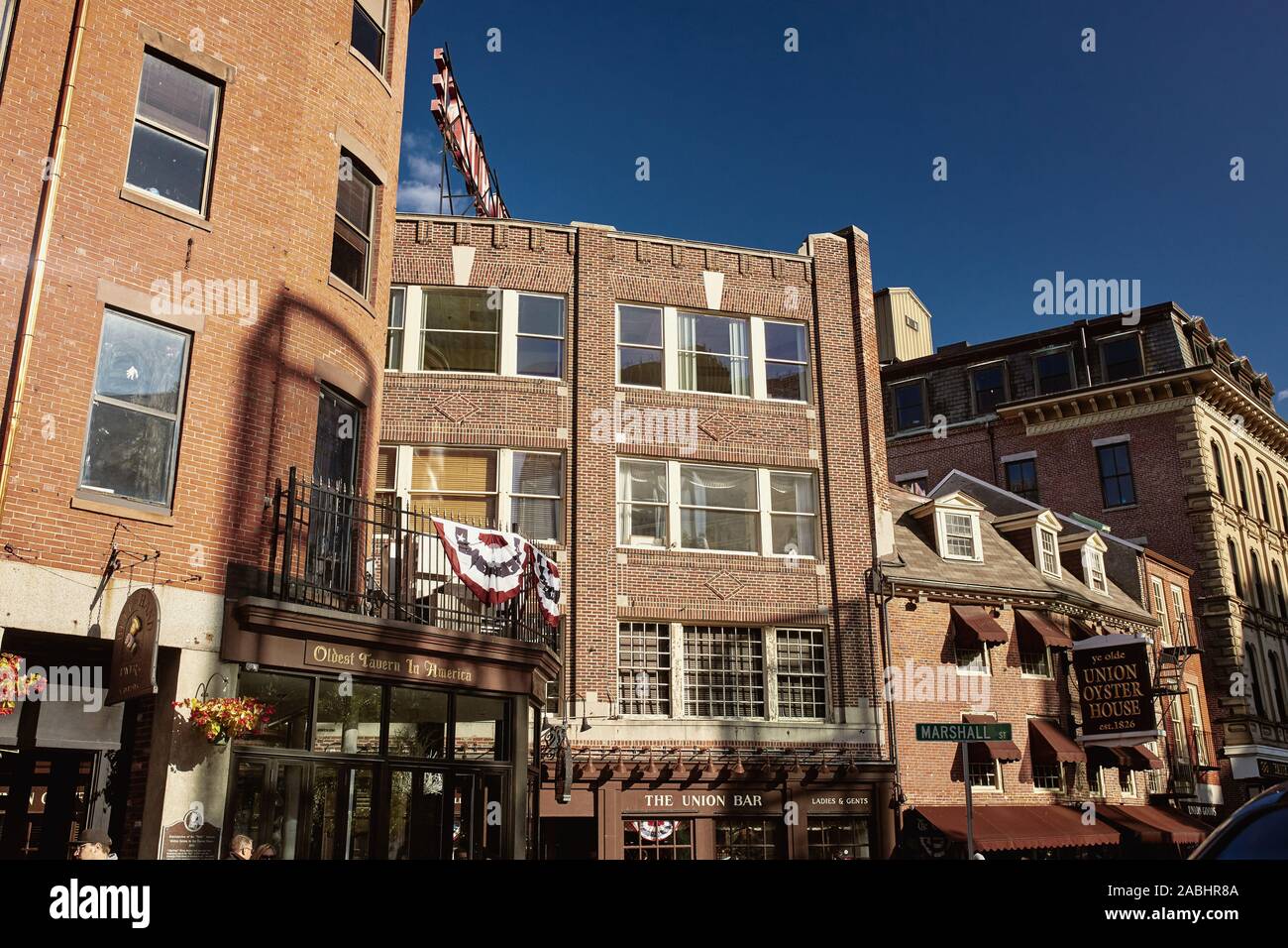 Boston, Massachusetts October 4th, 2019 Historic buildings along