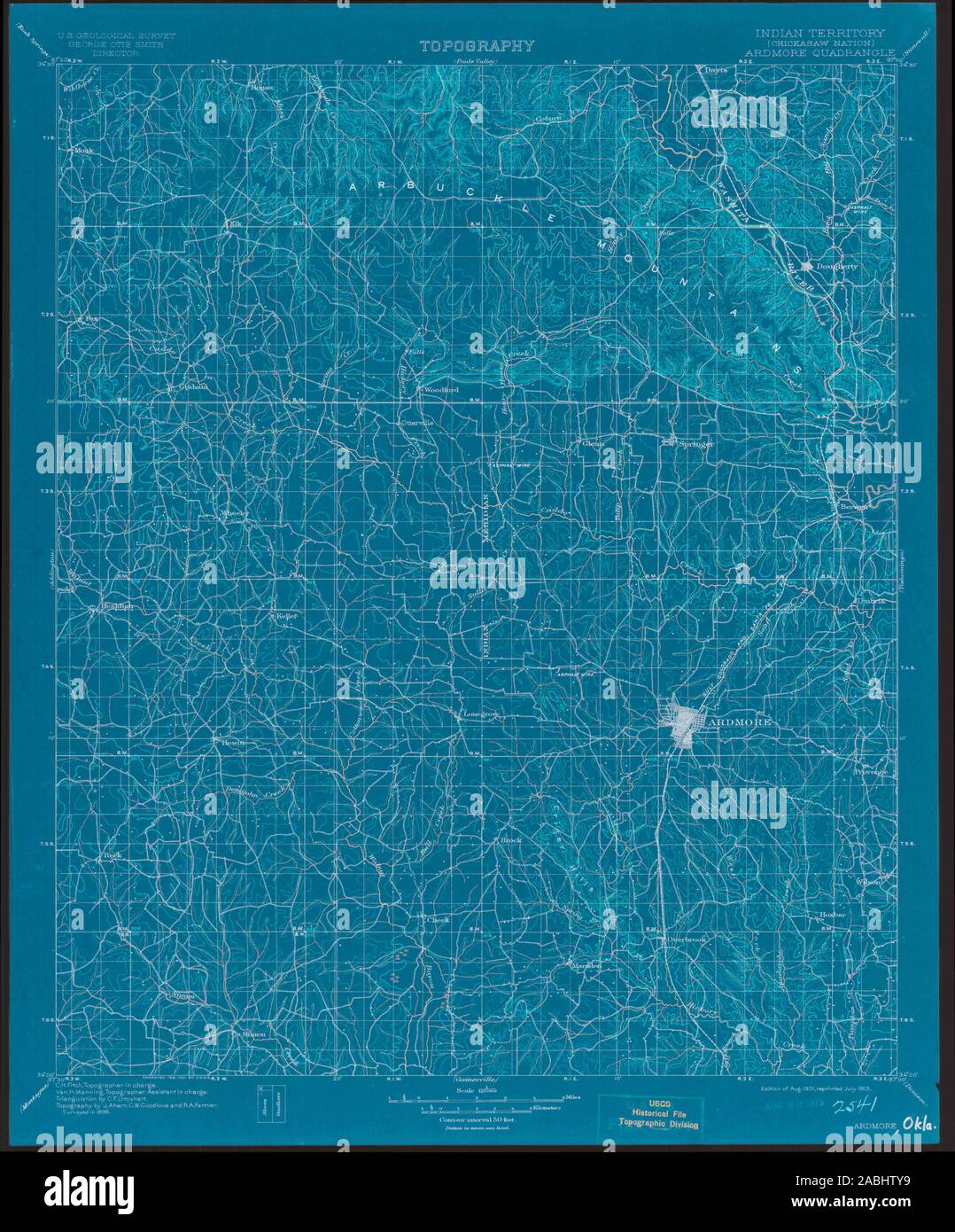 Map of ardmore oklahoma hires stock photography and images Alamy