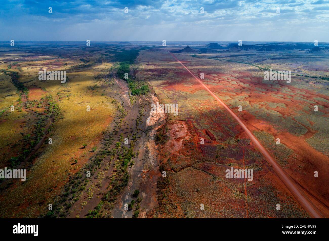 Aerial view of the Chichester Range, Western Australia Stock Photo Alamy