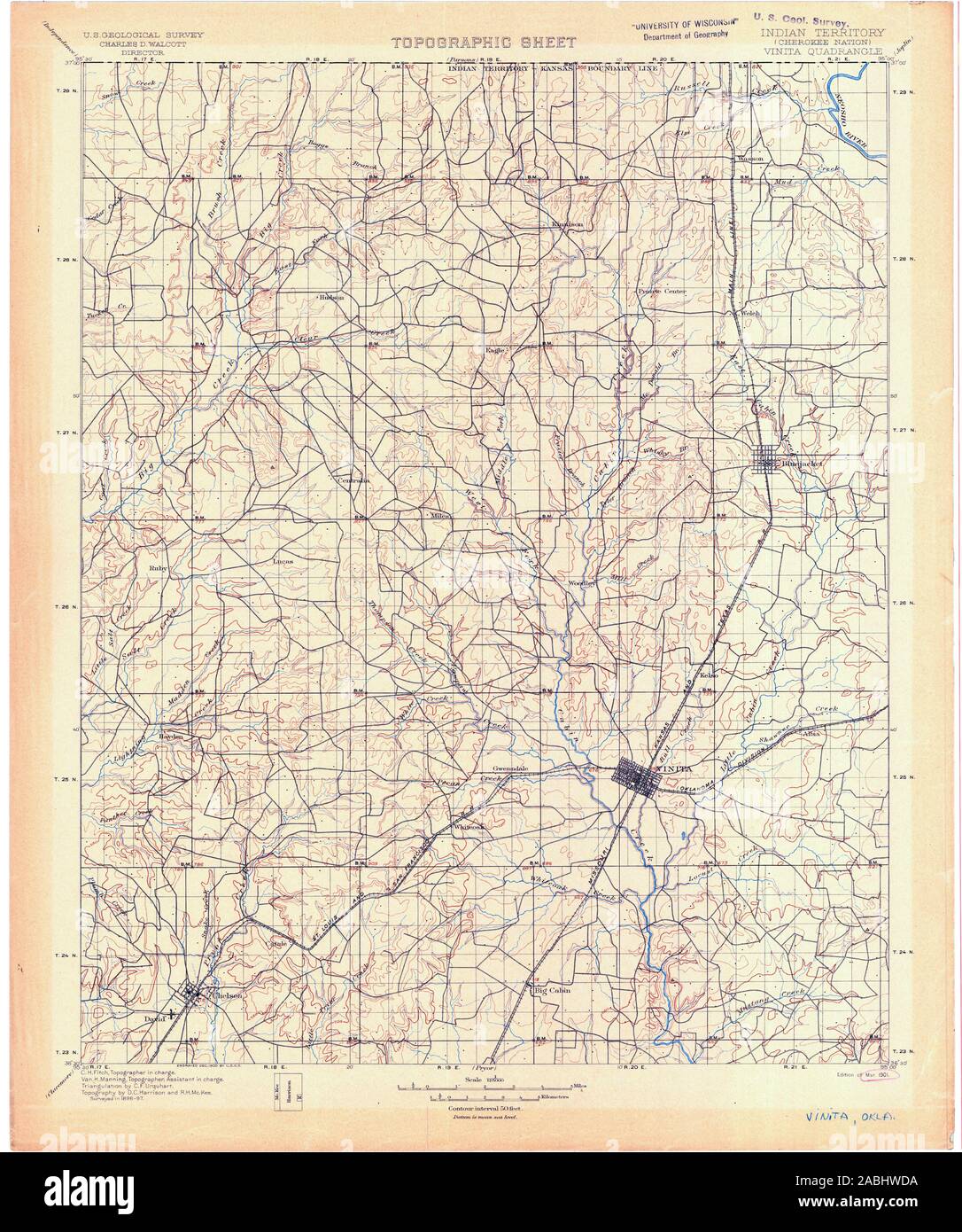 Map of vinita hires stock photography and images Alamy