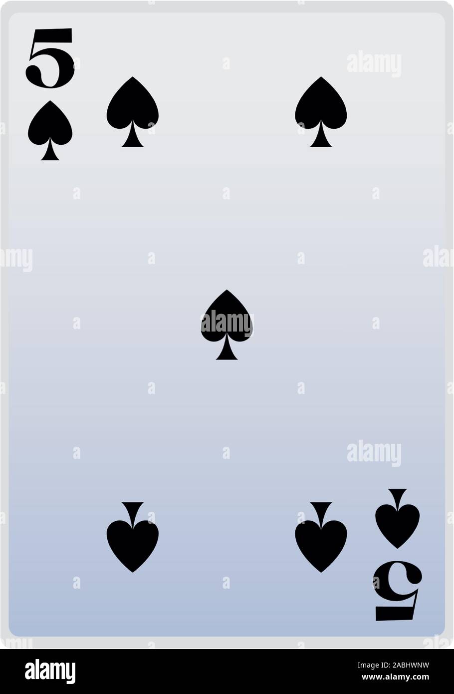 five of spades card icon, flat design Stock Vector Image & Art Alamy