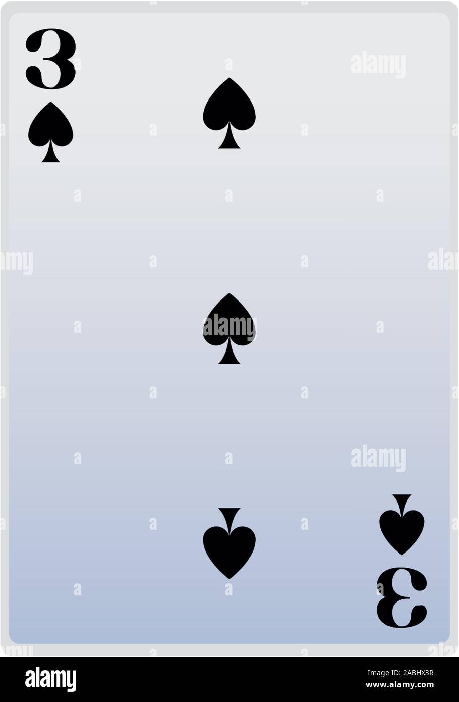 three of spades card icon, flat design Stock Vector Image & Art - Alamy