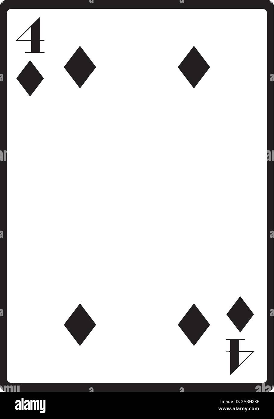 4 Of Diamonds Card High Resolution Stock Photography and Images - Alamy