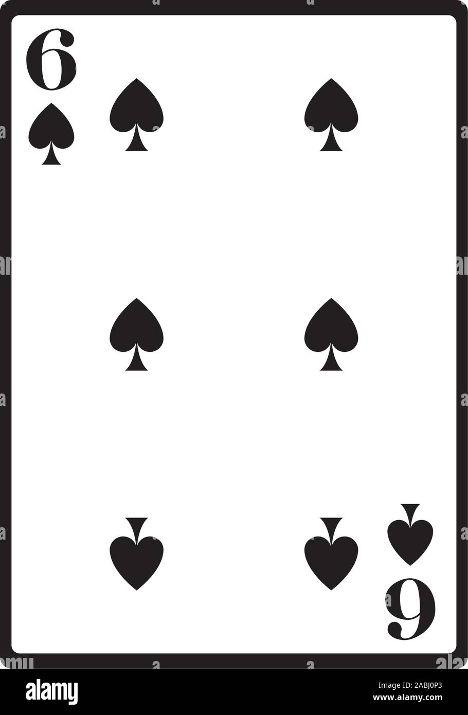 6 of spades playing card hires stock photography and images Alamy