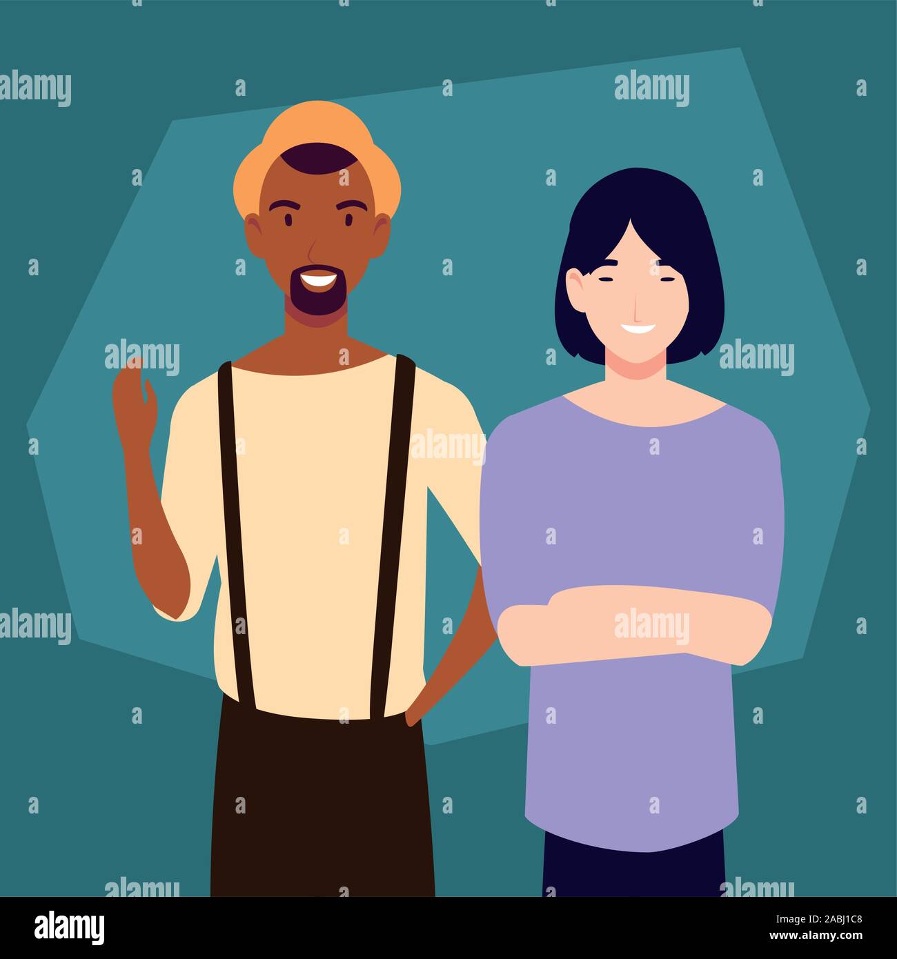men standing with different poses vector illustration design Stock ...