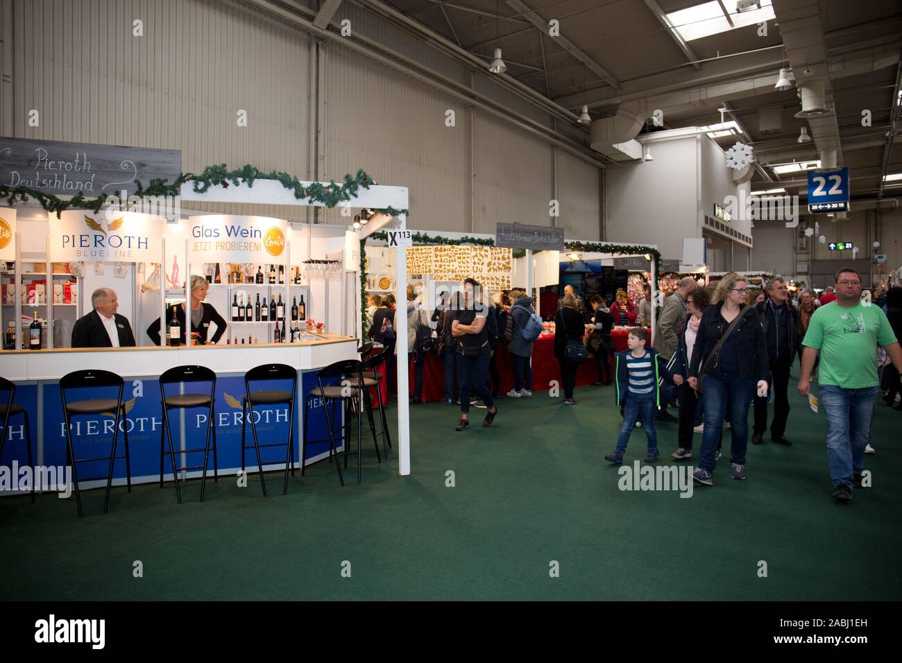 impressions of the world´s largest trade fair for experience and shopping informations fair for families Stock Photo