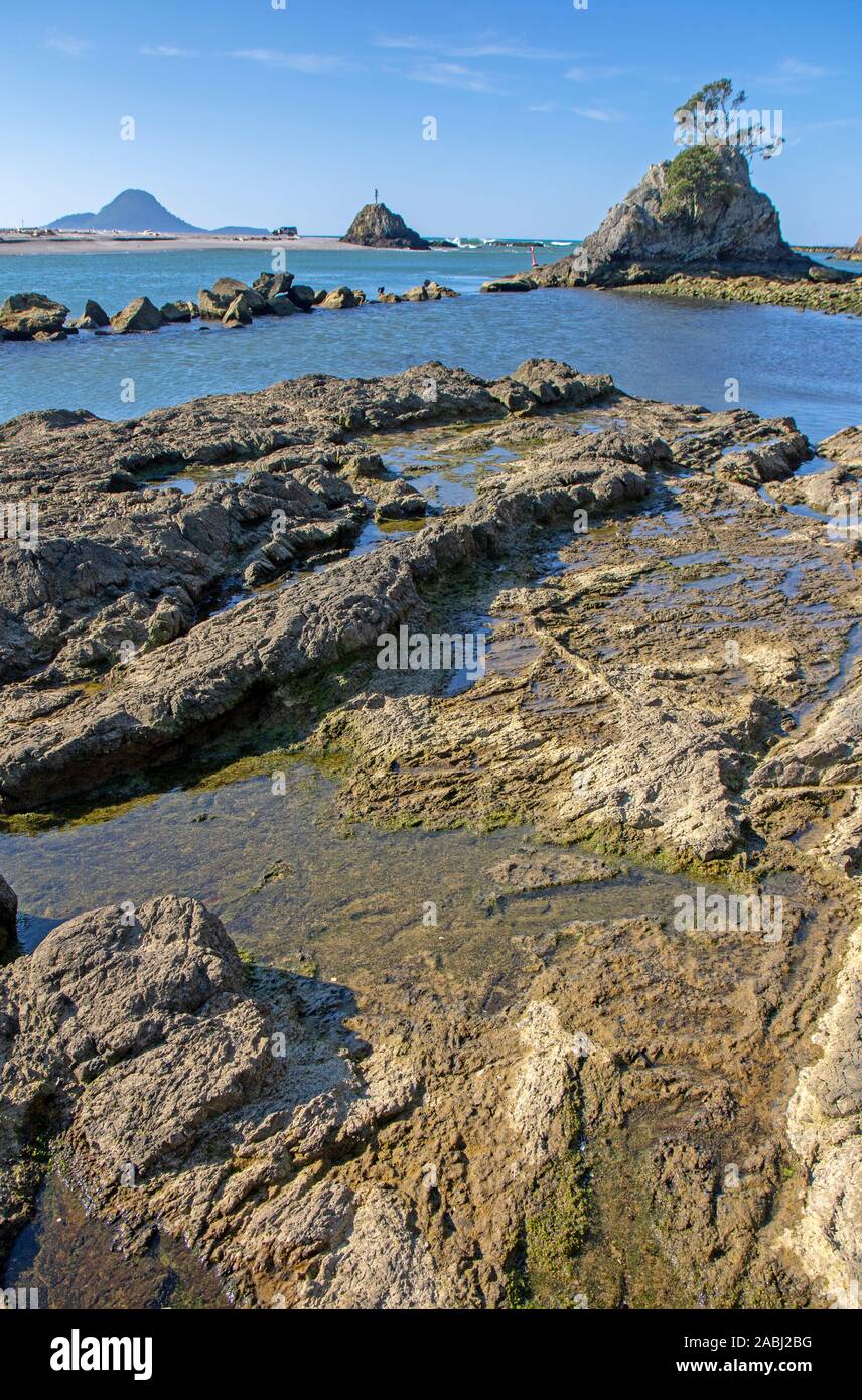 Mouth of the Whakatane River in Whakatane Stock Photo Alamy