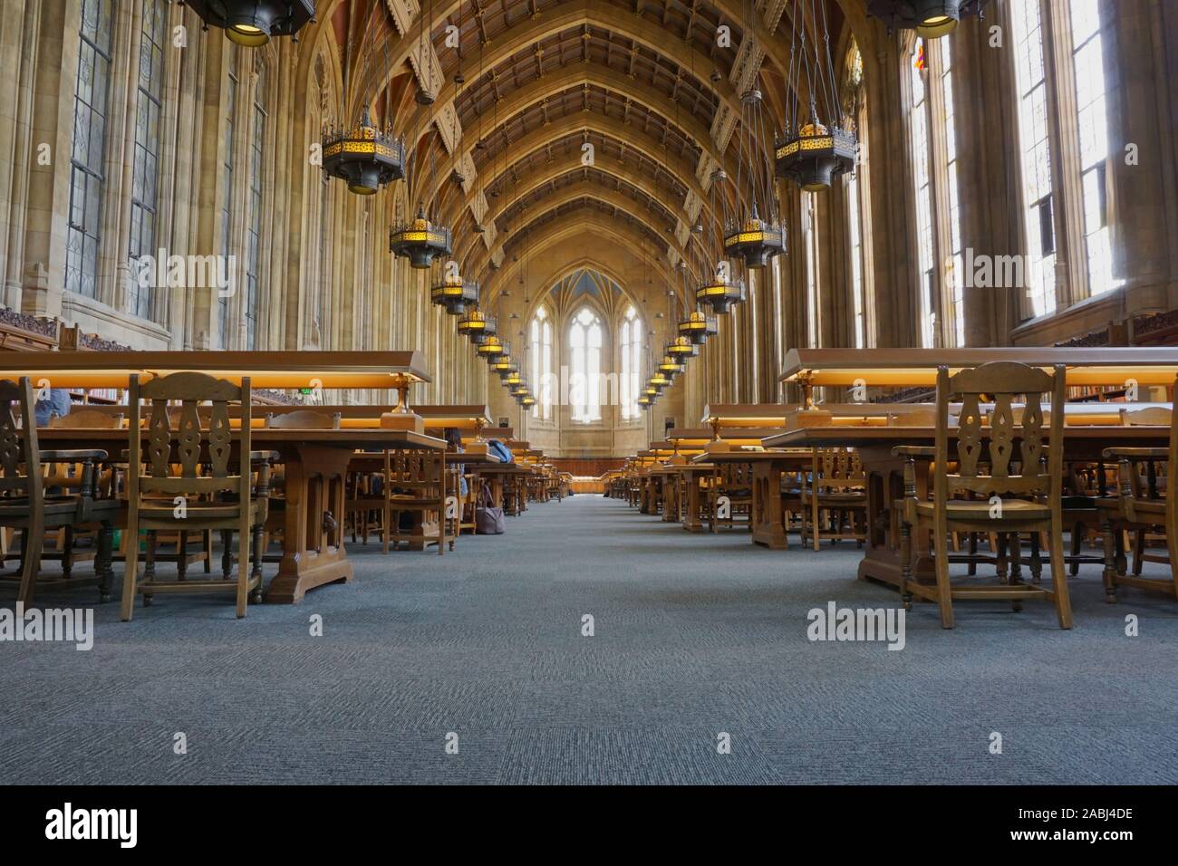 University of Washington, Suzzallo Library reading room Stock Photo