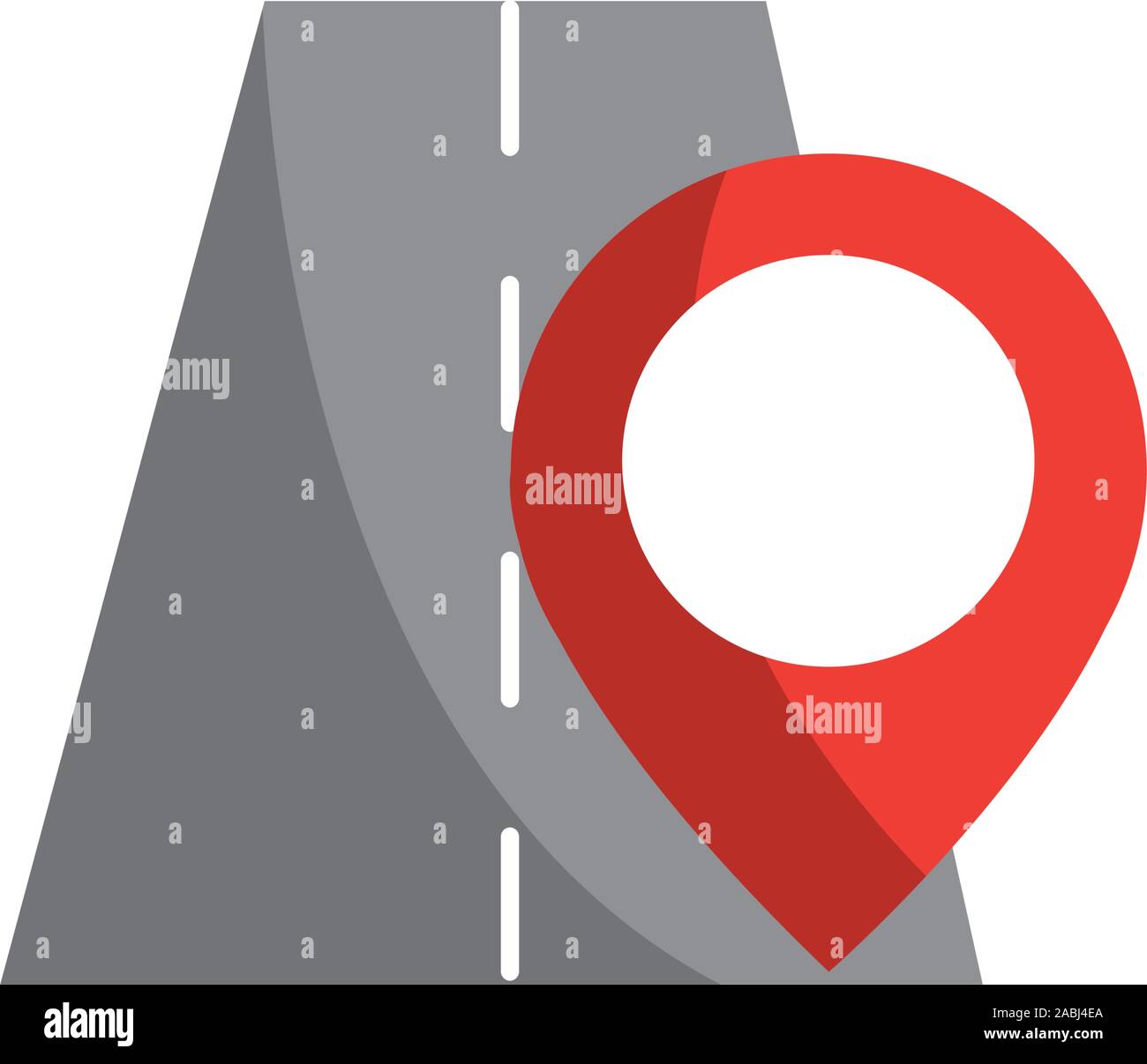 location in road pointer gps map and navigation vector illustration ...