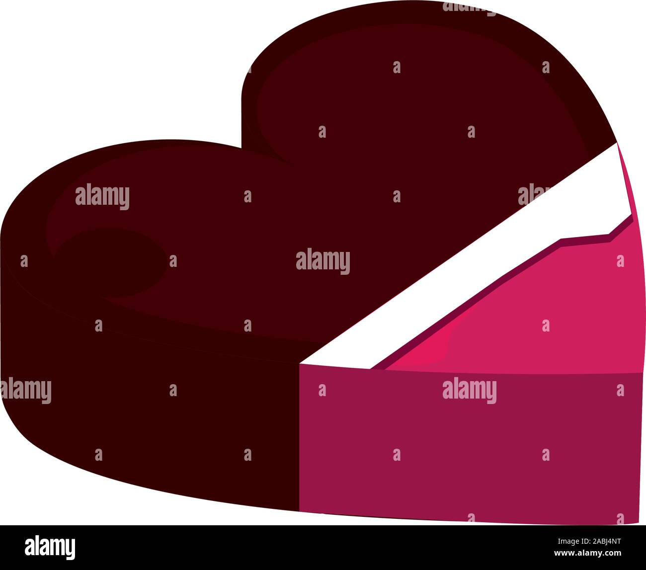 happy valentines day decorative heart love romantic isometric icon ...