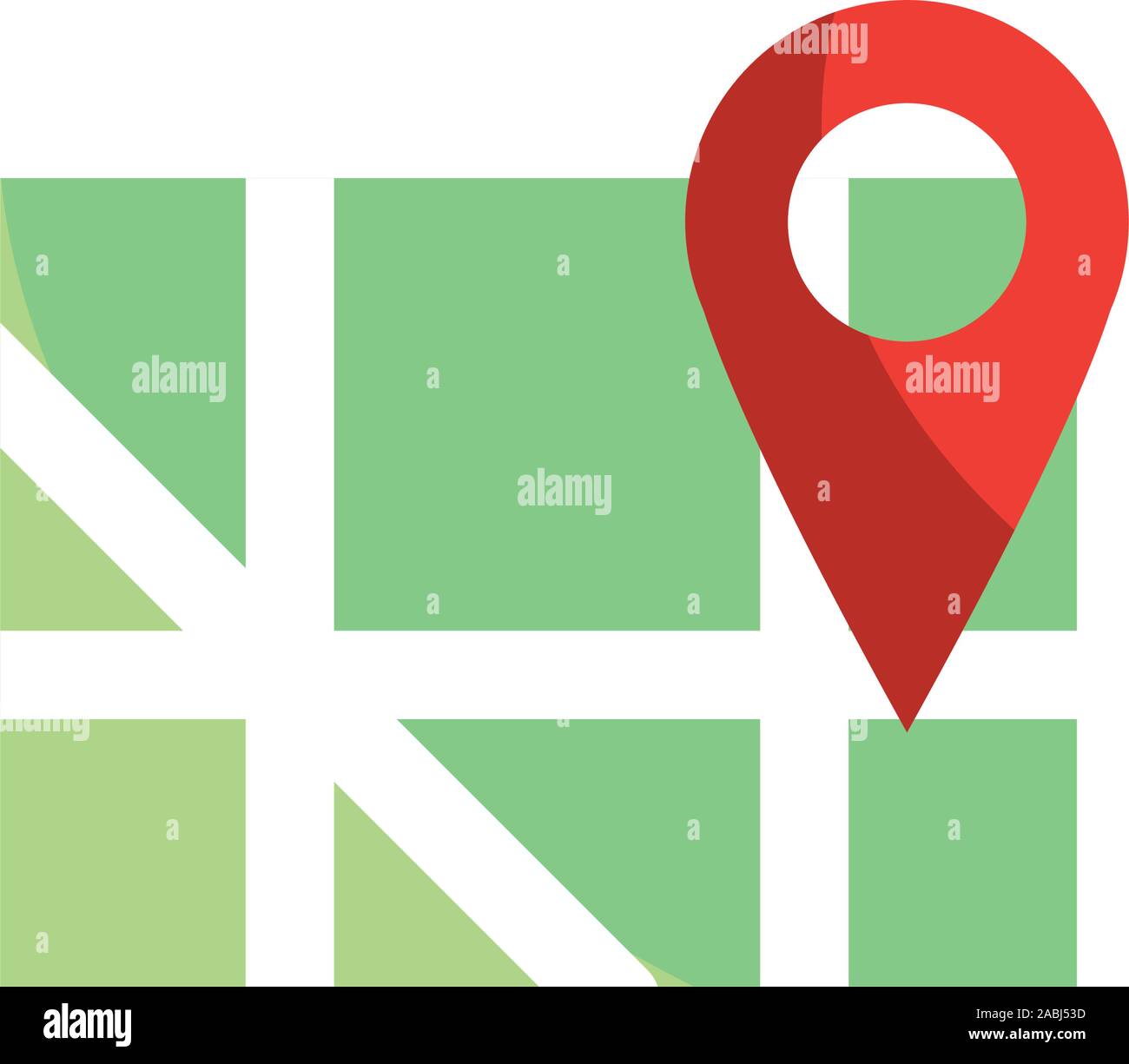 pointer street gps map and navigation vector illustration Stock Vector ...