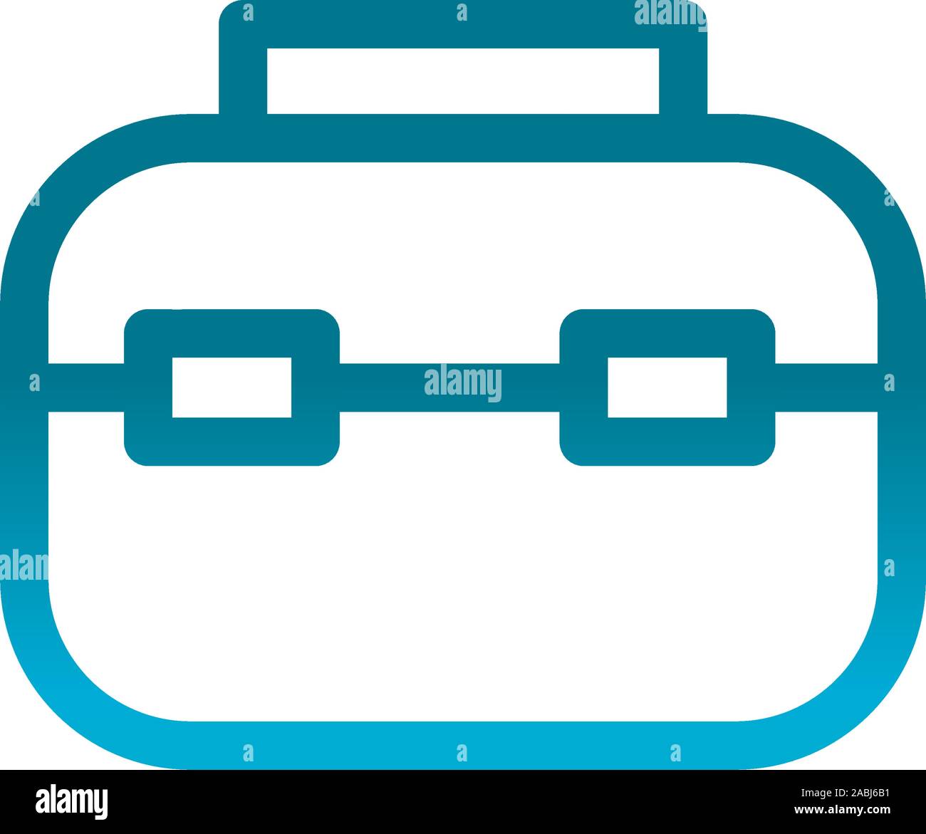business briefcase user interface blue gradient vector illustration ...
