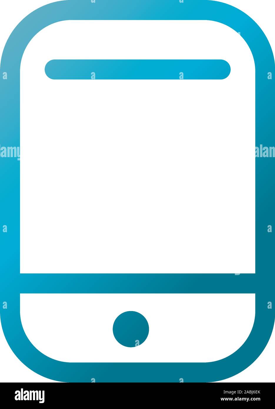 smartphone technology user interface blue gradient vector illustration Stock Vector