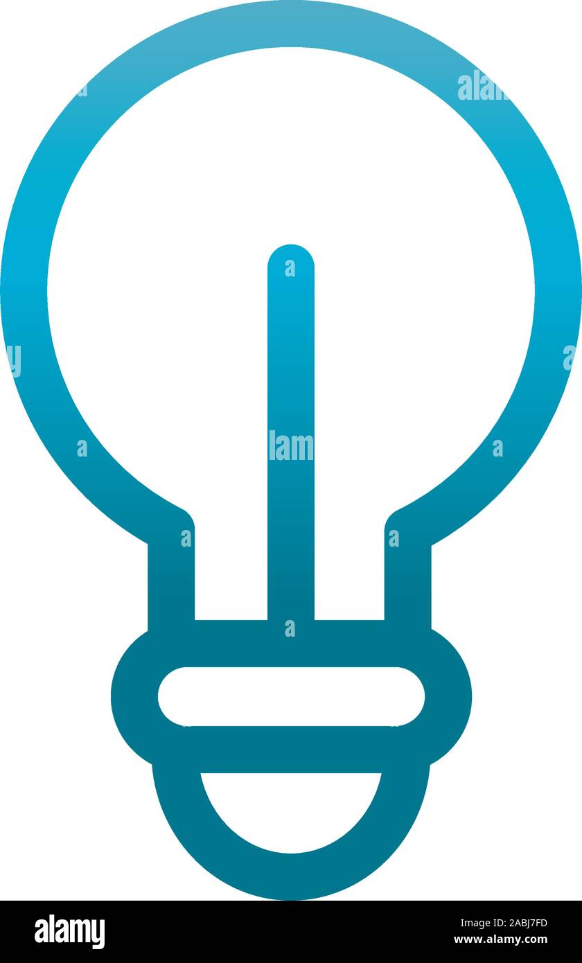 creativity idea user interface blue gradient vector illustration Stock ...