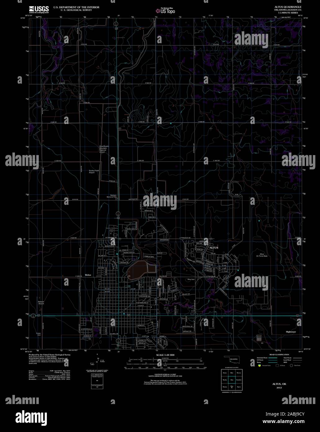 Altus oklahoma map hires stock photography and images Alamy
