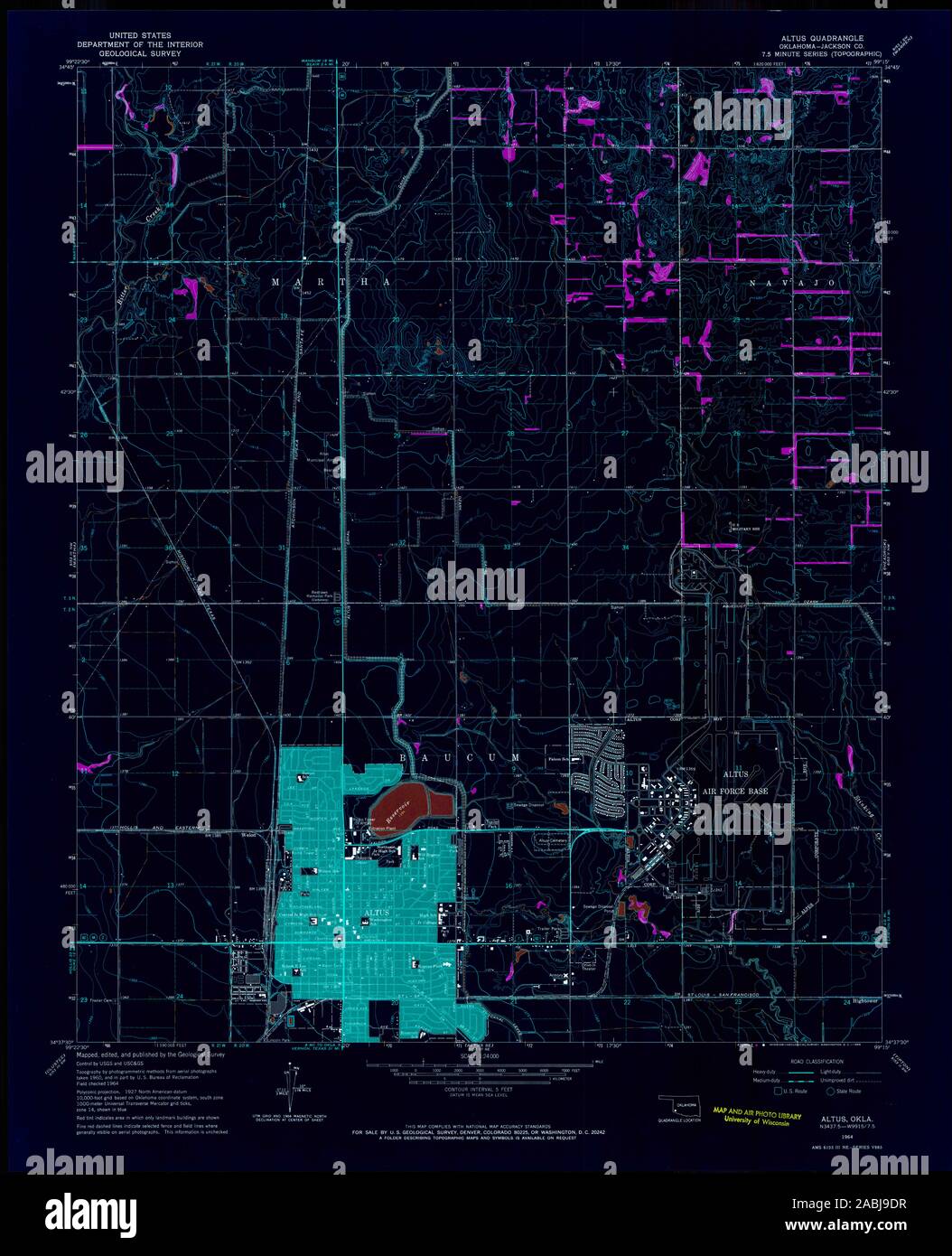 Map of altus oklahoma hires stock photography and images Alamy