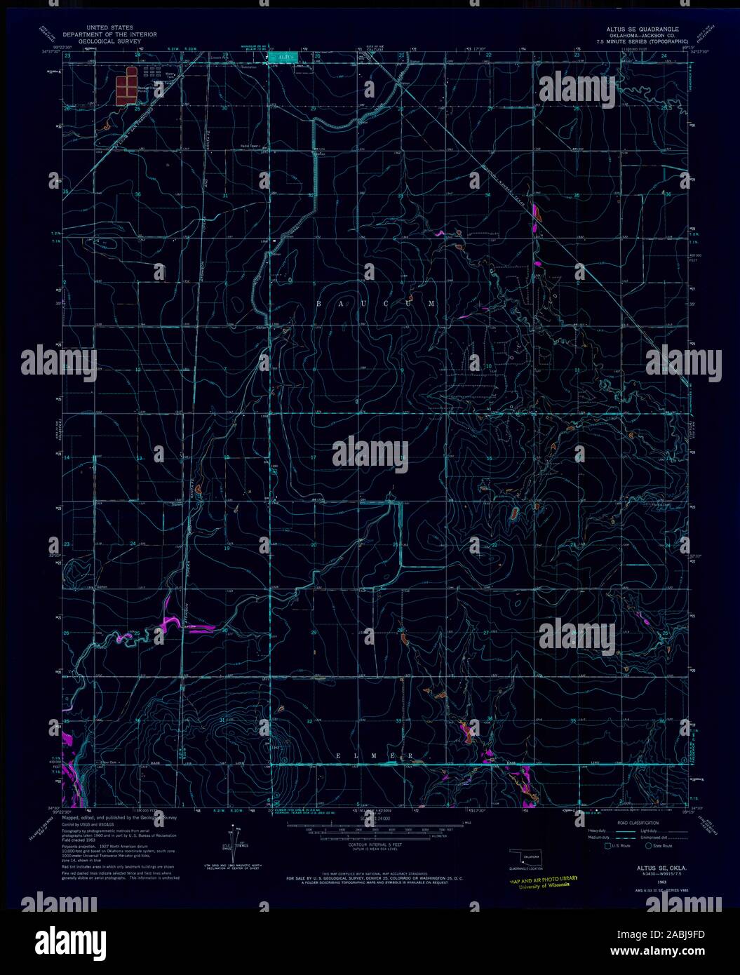 Altus oklahoma map hires stock photography and images Alamy