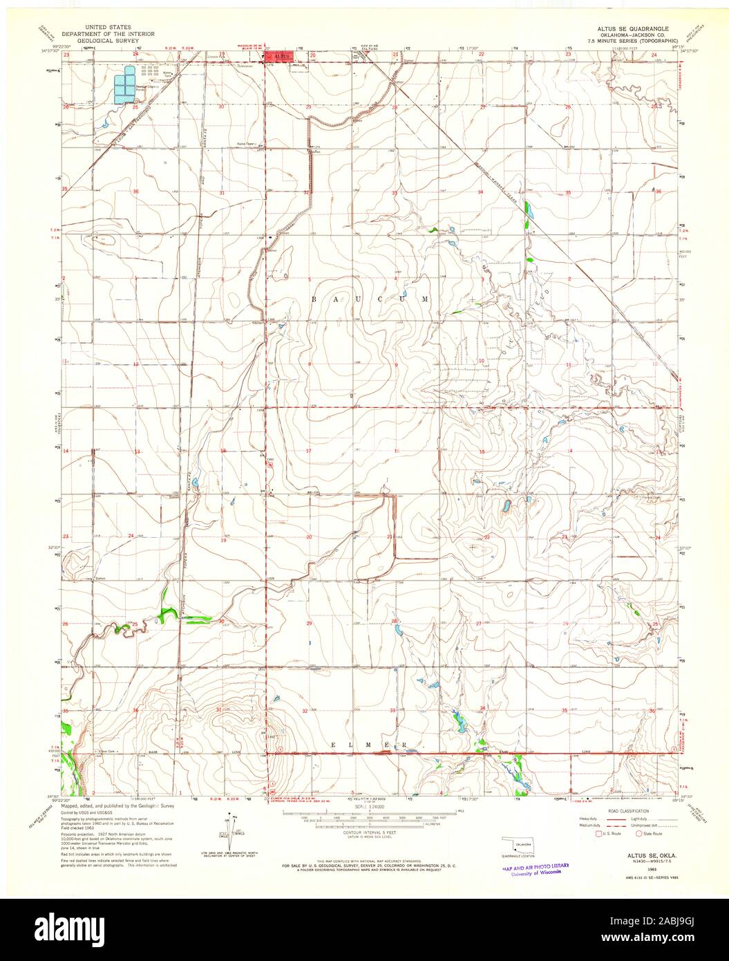 Map of altus oklahoma hires stock photography and images Alamy