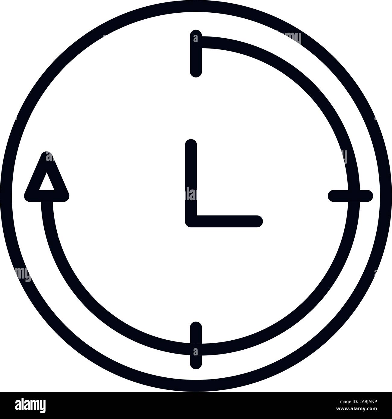 clock service shopping line style vector illustration Stock Vector ...