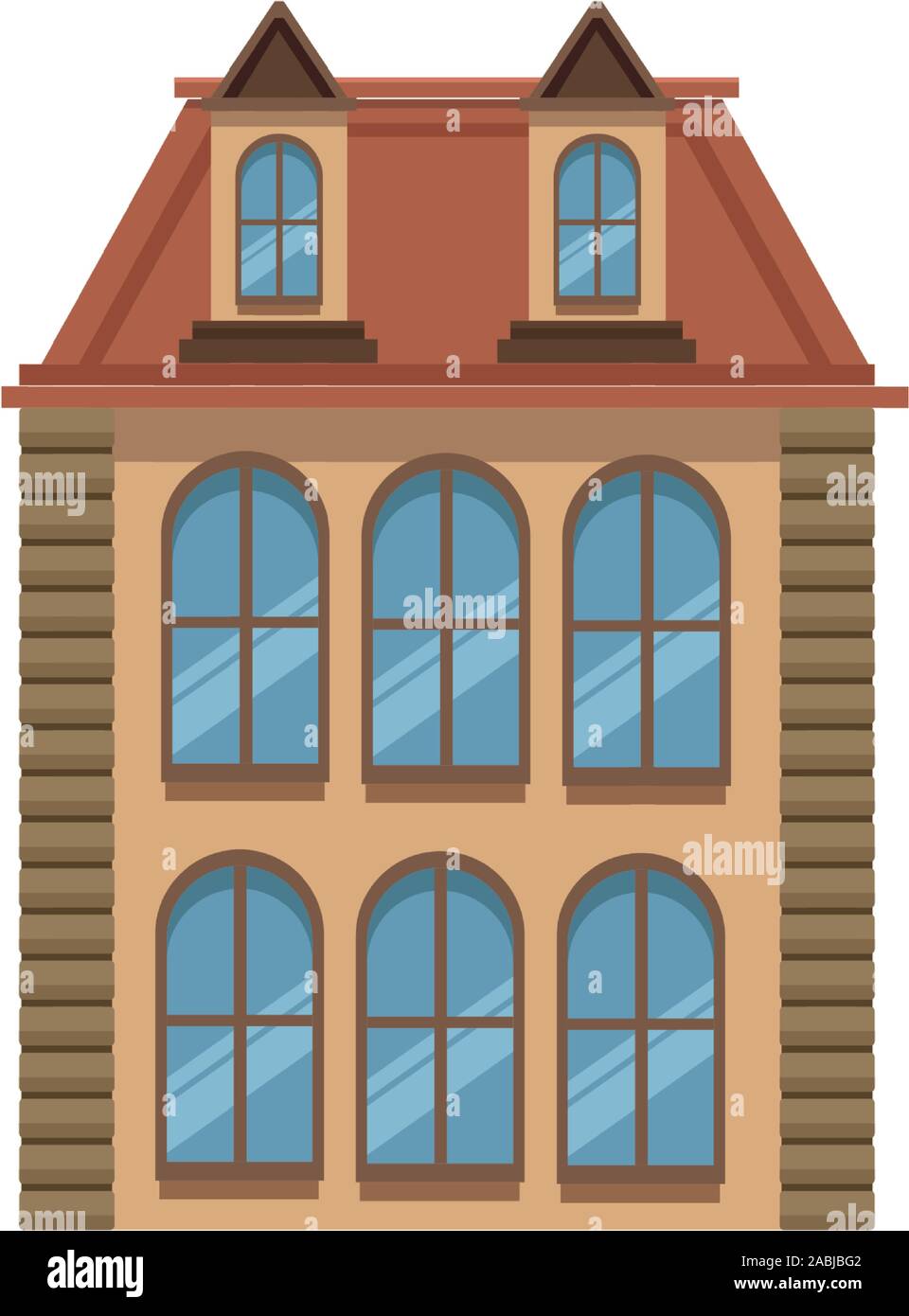 Old new architecture central Stock Vector Images - Alamy