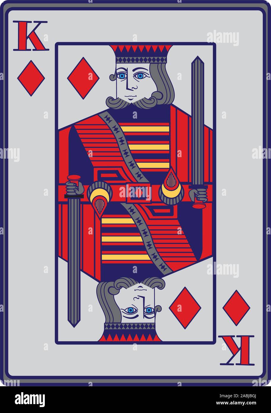 king of diamonds card icon, flat design Stock Vector Image & Art - Alamy