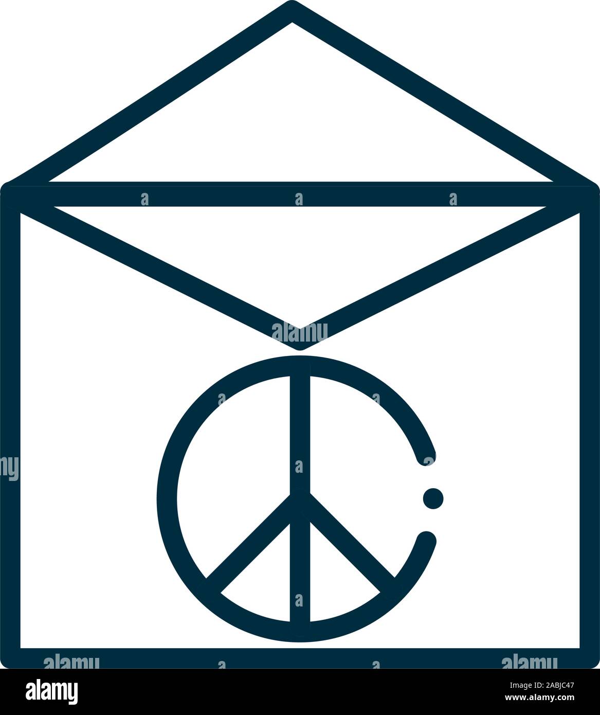 message peace and human rights line vector illustration Stock Vector message peace and human rights line vector illustration Stock Vector