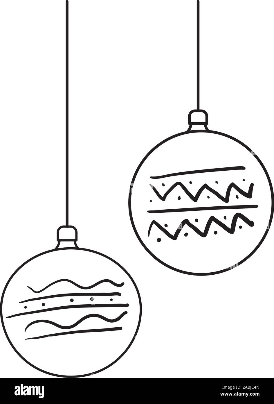 Merry christmas spheres vector design Stock Vector Image &amp; Art - Alamy