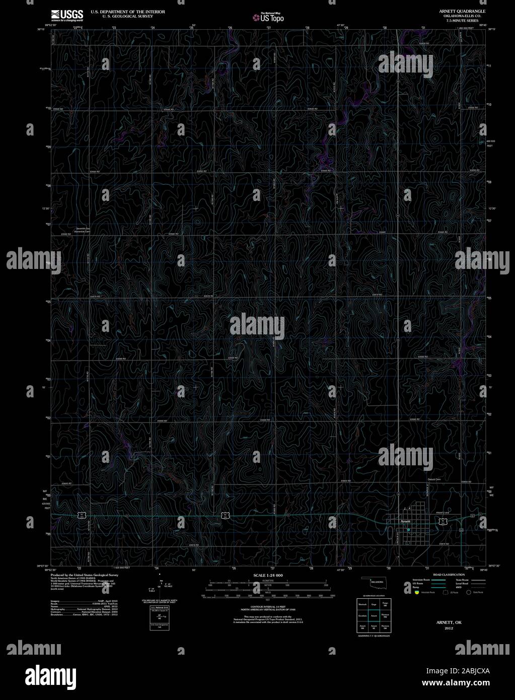 Map of oklahoma hires stock photography and images Alamy