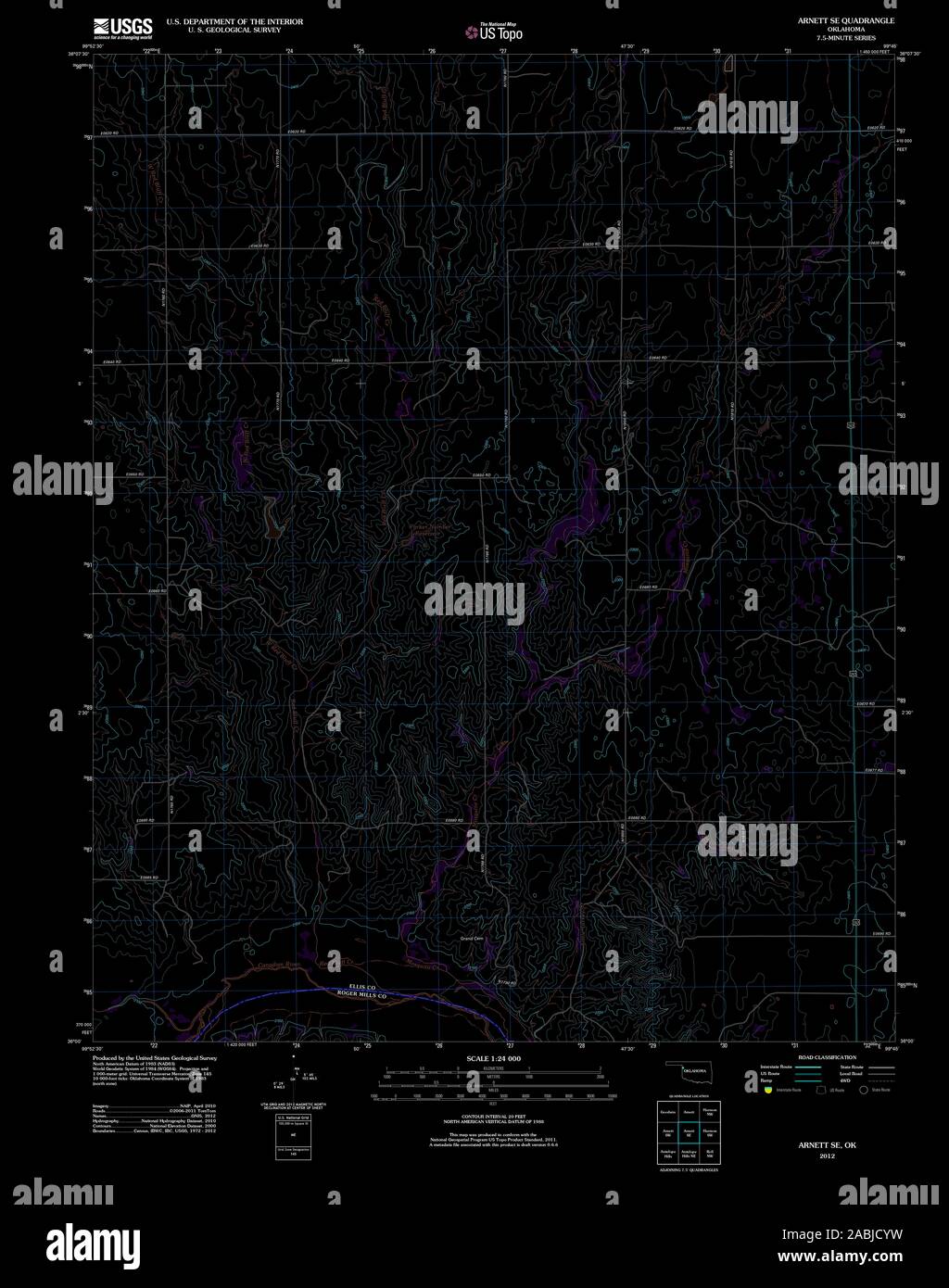 Map of oklahoma hires stock photography and images Alamy
