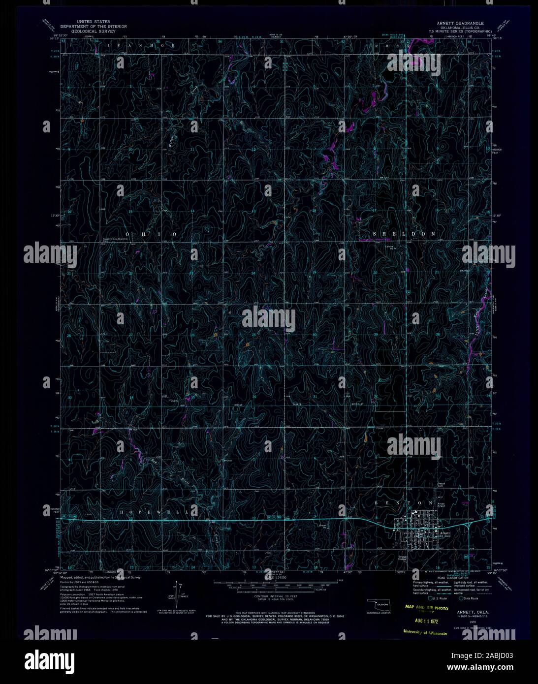 Map of oklahoma hires stock photography and images Alamy